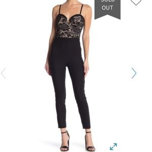 Brand new black and nude jumpsuit